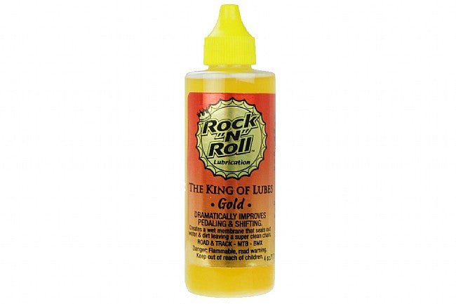 Rock-N-Roll Gold Bike Chain Lube - 4oz Drip POP Box of 12