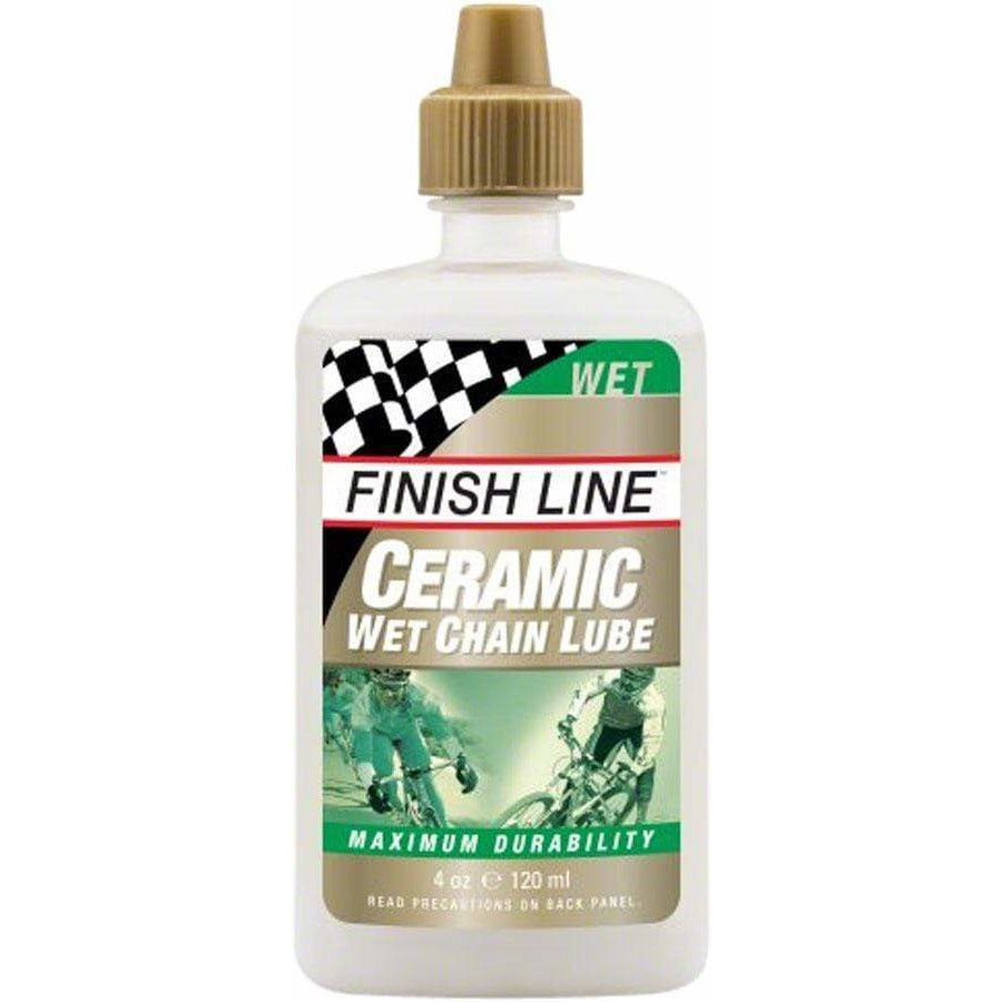 Finish Line Ceramic Wet Bike Chain Lube - 4oz Drip